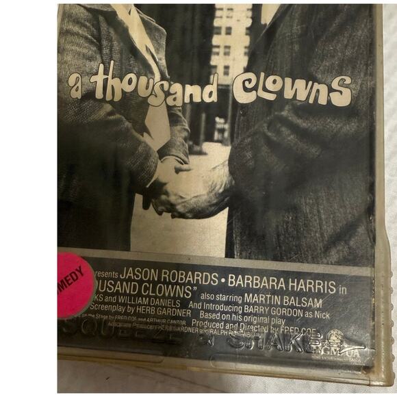 A Thousand Clowns VHS MOVIE MAGNETIC VIDEO Jason Robards Barbara Harris B&W RARE - Picture 4 of 4
